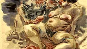 vintage erotic illustration brings back steamy old-school vibes in anime style