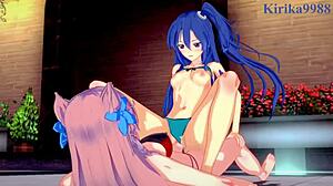 Tsubasa Kazanari and Maria Cadenzavna Eve in wild futanari sex from Symphogear hentai