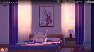 In Goodbye Eternity, Yasuka gets assfucked cowgirl style, riding and blowing until cum in mouth.