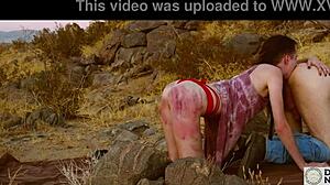 piss thirsty brooke johnson rims her dom in the rocky mountains