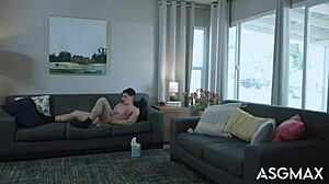 Hot jocks fight turns to rough gay sex