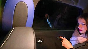 Married Slut Riskily Sucks Taxi Driver’s Cock in Outdoor Car Scene