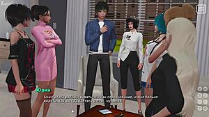 Teen Brunette Whore in 3D Cartoon Lover Gameplay Part 24