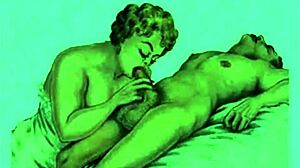 Detailed Vintage Art Featuring Antique Cartoon And Anime Styles