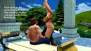 sims 4 parody - two commandments with wild interracial trio