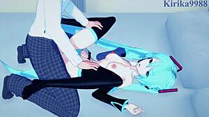 요, Hatsune Miku와 Kagamine Rin이 Vocaloid 헨타이에서 세게 가! 🔥