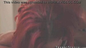 Kinky redhead tranny rubi maxim rides bbc hardcore and bare.