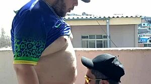 Remember that time we fucked the chubby guy outdoors on the slab?