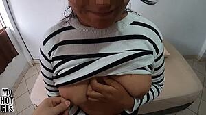 Xiomara, ready for that facial cumshot at the porn casting?