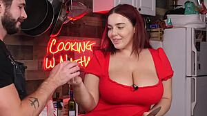 I'm Always Horny with Big Tits in Kitchen