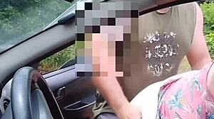 naughty bia shows her wet pussy and boobs on the street