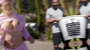 Horny hot blonde babe on summer day craving huge cock in pussy 😍