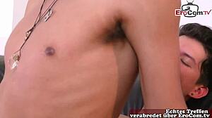 Man, these skinny German gay teens tried bareback anal for the first time!