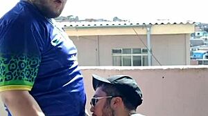 Remember that time we fucked the chubby guy outdoors on the slab?