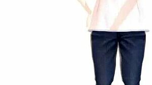 Anime Woman Took A Bath In A Japanese Public Bath【Sento】