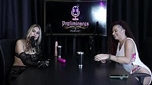 Brazilian Bisexual Babe Delivers Fierce Blowjob on Live Show!