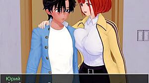 Redhead whore dominates outdoor gameplay in HS Tutor 26