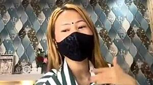 nepali girl from sikkim in live show with girlfriend, friend, and couple interactions, subtle indian amateur vibes