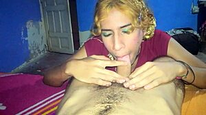 Una Chupada De Esta Chica Mona Y Su Maquillaje Verde
