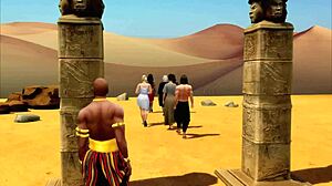 sims 4 parody - two commandments with wild interracial trio