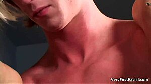 Cute latin twink david gets jizzed in gay porn