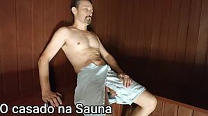 man, the married guy in sauna don’t hold back, poundin’ deep in that naughty dude!