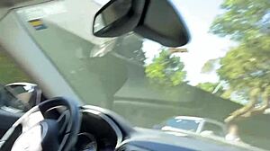 A stranger noticed my car masturbation and helped me cum.