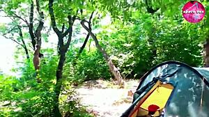 Saw Solo Masturbation Girl While Camping