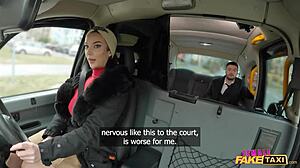 female fake taxi driver lady rides hard cock passionately