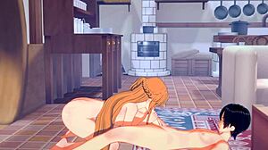 sao asuna has hard sex with kirito in uncensored hentai