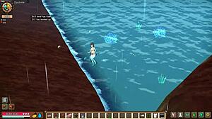 Playing the hentai game mad island for the third time