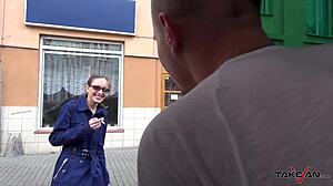 Secretary picked up and fucked hard in van with Mea Melone and Wendy Moon 😏