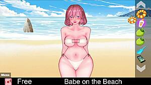 babe chilling on the beach 😎