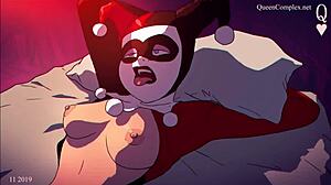 Queen Complex Featuring Girls From The DC Universe In Cartoon Style