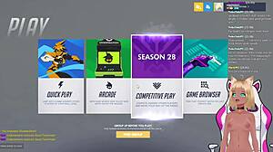 vtuber lewdneko plays overwatch and gets spanked part 1