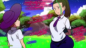 anime girls perform assjob twerking blowjob