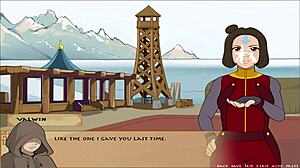 Busty Korra's Handjob In Four Element Trainer!