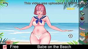 babe chilling on the beach 😎