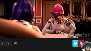 Horny Ass Juno And Tight Tits Ellie Get Fucked In Mass Effect Ass To Ass Action