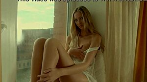 Wow, blonde Ksenya B fingers her wet pussy like crazy