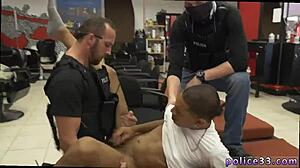 Horny Gay Police Apprehend Piss Robbery Suspect!