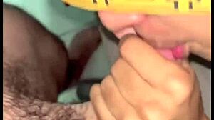 My coworker kept flirting, I called him over for drinks, and sucked his big cock before he left.