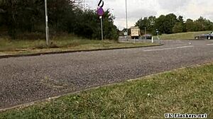 I toy my shaved pussy in public roundabout