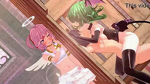 natsuki's sex compettition animation with deepthroat and squirting