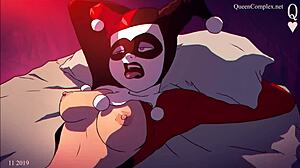 Queen Complex Featuring Girls From The DC Universe In Cartoon Style