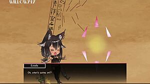 in the hentai game estella 001, the story unfolds with anime adventures