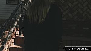 hot blonde riley reyes gets ass fucked hard with creampie