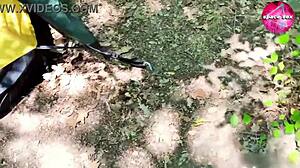 Saw Solo Masturbation Girl While Camping