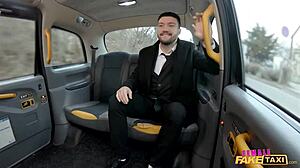 female fake taxi driver lady rides hard cock passionately