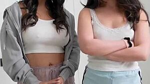 Step sis and BFF Jane Wilde catch me jerking to join for video